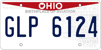 OH license plate GLP6124