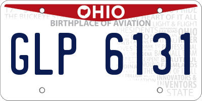 OH license plate GLP6131
