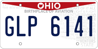 OH license plate GLP6141