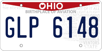OH license plate GLP6148