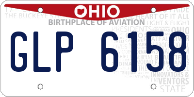 OH license plate GLP6158