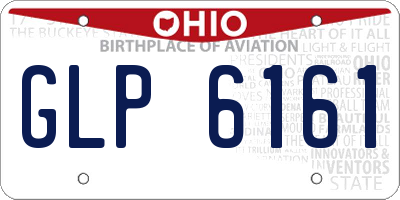 OH license plate GLP6161