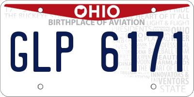 OH license plate GLP6171