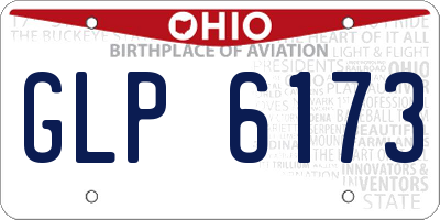 OH license plate GLP6173