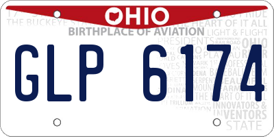 OH license plate GLP6174