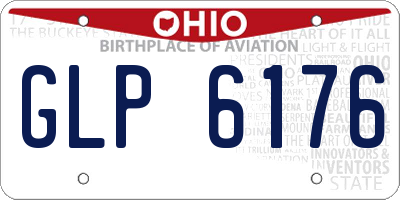 OH license plate GLP6176