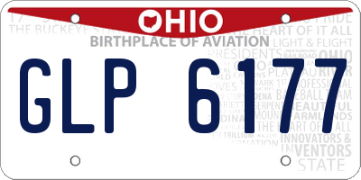 OH license plate GLP6177