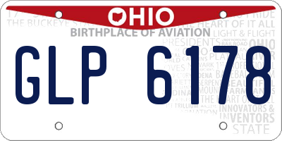 OH license plate GLP6178