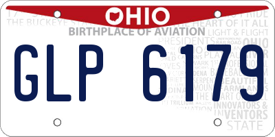 OH license plate GLP6179