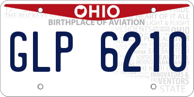OH license plate GLP6210