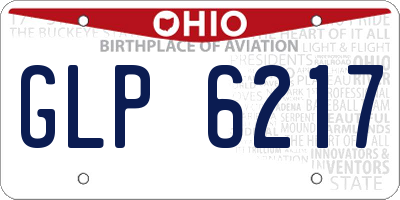 OH license plate GLP6217
