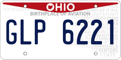 OH license plate GLP6221