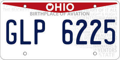 OH license plate GLP6225