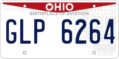 OH license plate GLP6264