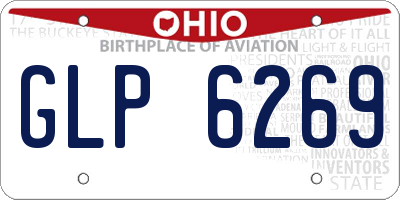 OH license plate GLP6269