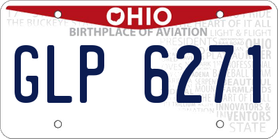 OH license plate GLP6271