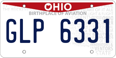 OH license plate GLP6331