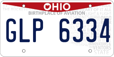 OH license plate GLP6334