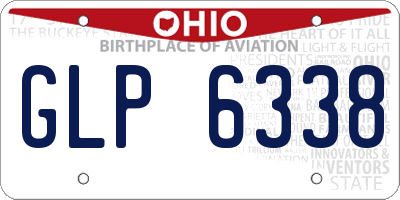 OH license plate GLP6338