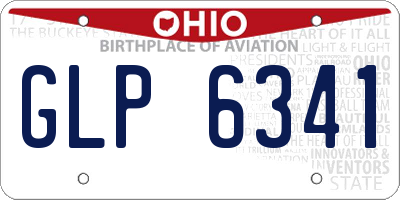OH license plate GLP6341
