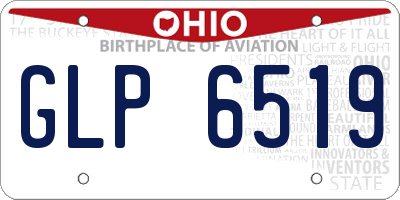 OH license plate GLP6519
