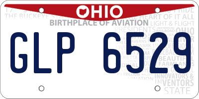 OH license plate GLP6529