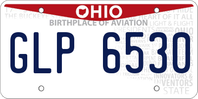 OH license plate GLP6530