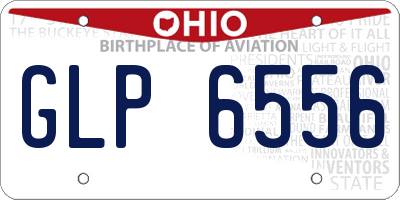 OH license plate GLP6556