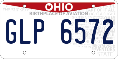 OH license plate GLP6572
