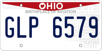 OH license plate GLP6579