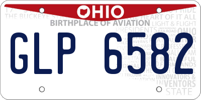 OH license plate GLP6582