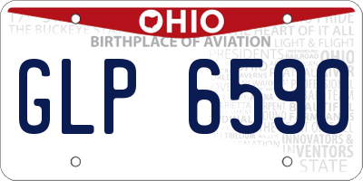 OH license plate GLP6590