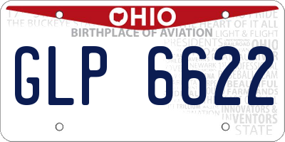 OH license plate GLP6622