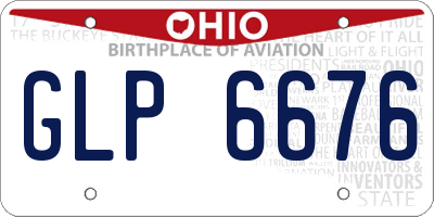 OH license plate GLP6676