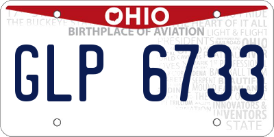 OH license plate GLP6733