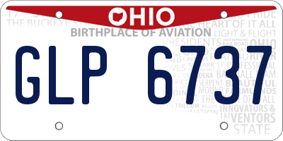 OH license plate GLP6737