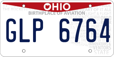 OH license plate GLP6764
