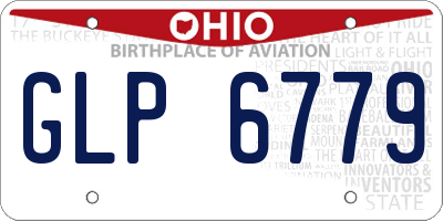 OH license plate GLP6779