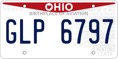 OH license plate GLP6797
