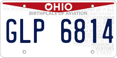 OH license plate GLP6814