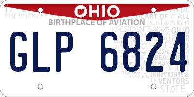 OH license plate GLP6824