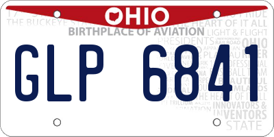OH license plate GLP6841