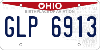 OH license plate GLP6913