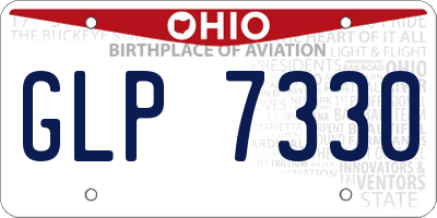 OH license plate GLP7330