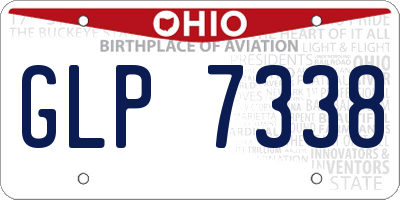 OH license plate GLP7338