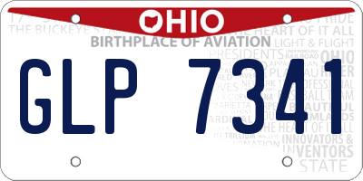OH license plate GLP7341