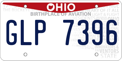 OH license plate GLP7396
