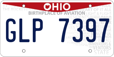 OH license plate GLP7397