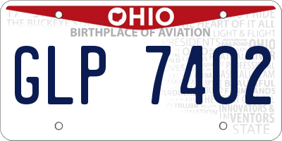 OH license plate GLP7402