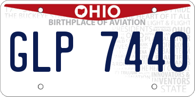 OH license plate GLP7440